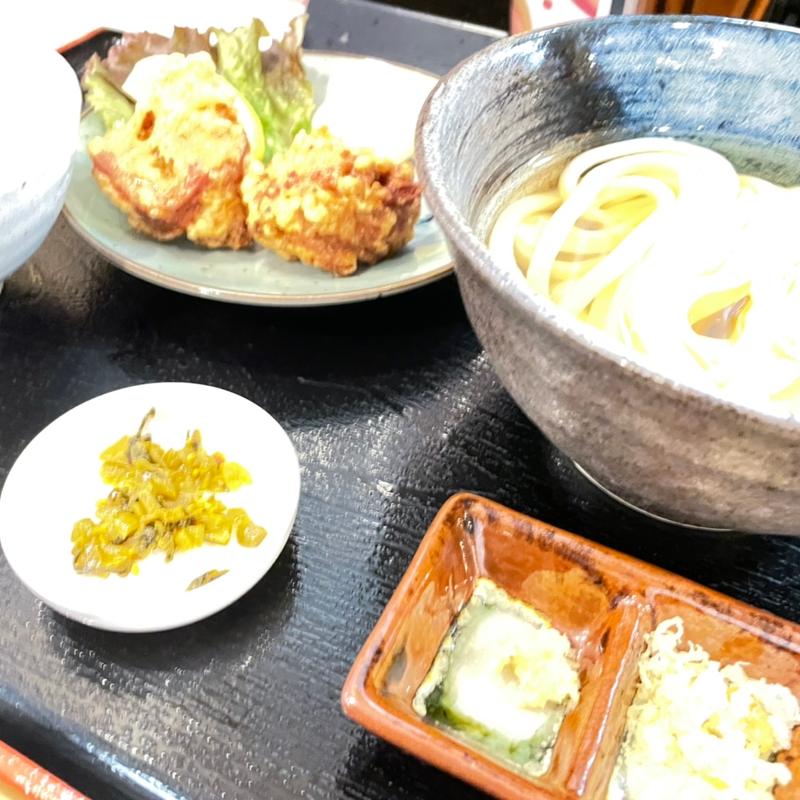 から揚げ定食（冷やかけ選択）(やおき)