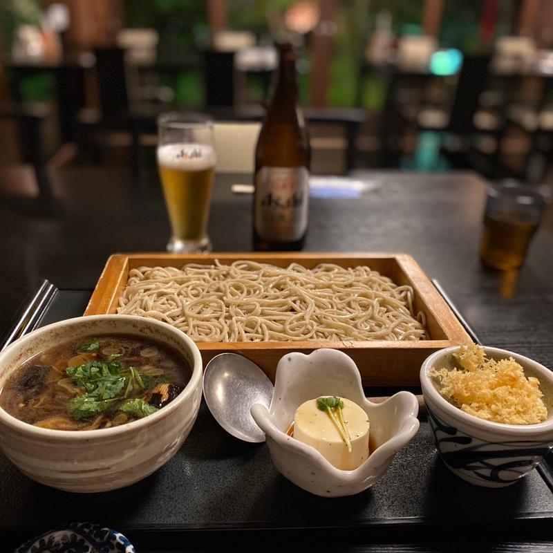 鴨南蛮板蕎麦(並)(初代 伝五郎 )