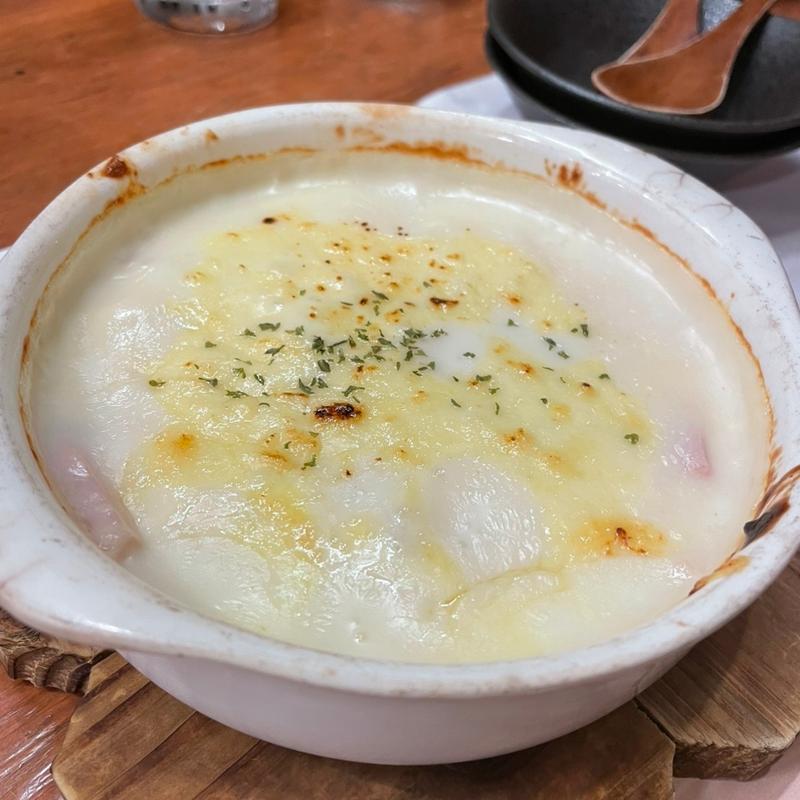 海老マカロニグラタン(美食酒家海鮮和牛居酒屋錦蔵)