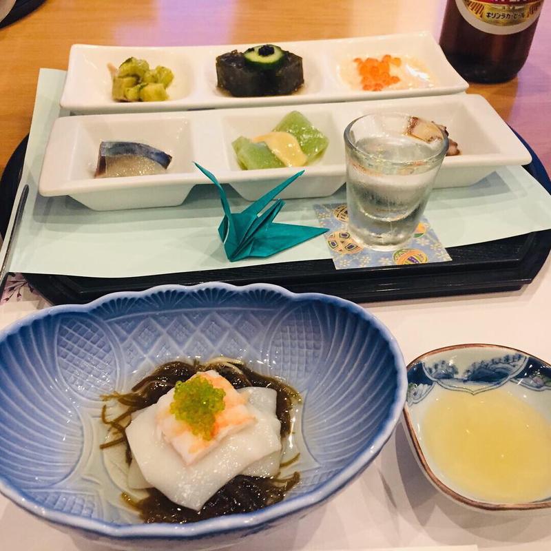 先付 もずく酢(旅館 魚半 )