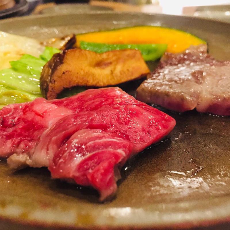 焼き物 佐賀牛の陶板焼き(旅館 魚半 )