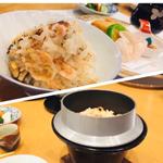 お食事 桜海老と浅利の釜飯(旅館 魚半 )
