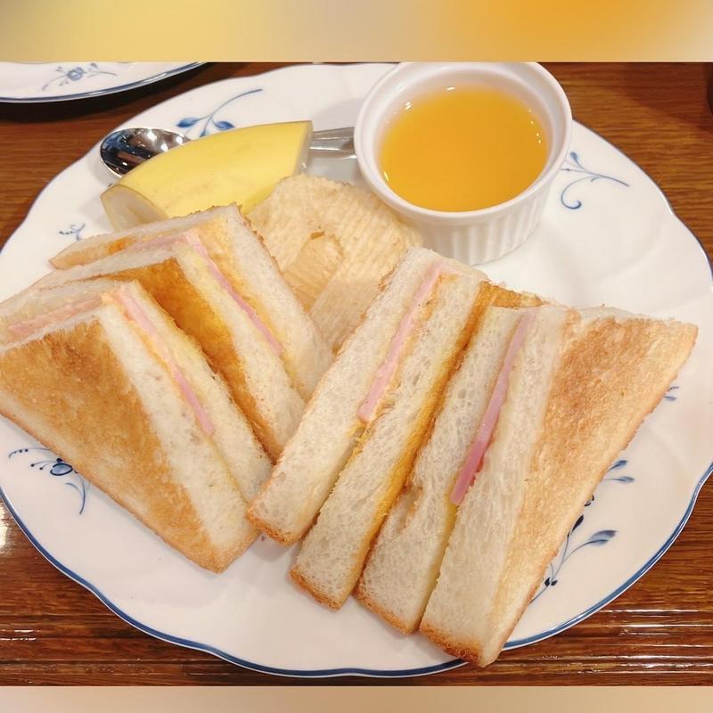 ハムトーストセット(青山壹番館 渋谷店)