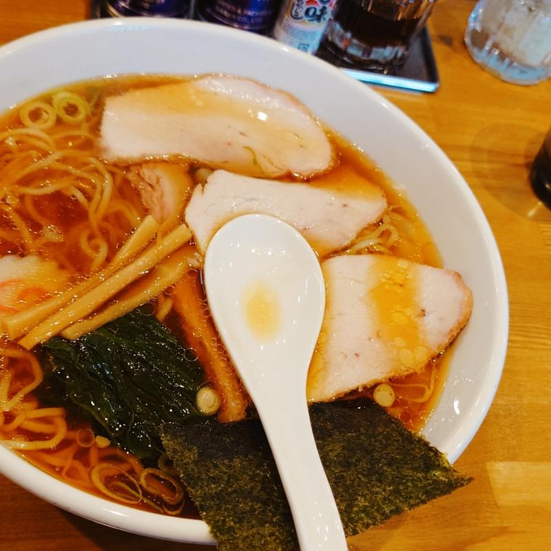 ワンタン麺　大盛(白河中華そば　こすが)