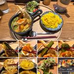 サバ！スープカレーにターメリックライス(土鍋カリー ぼんた)