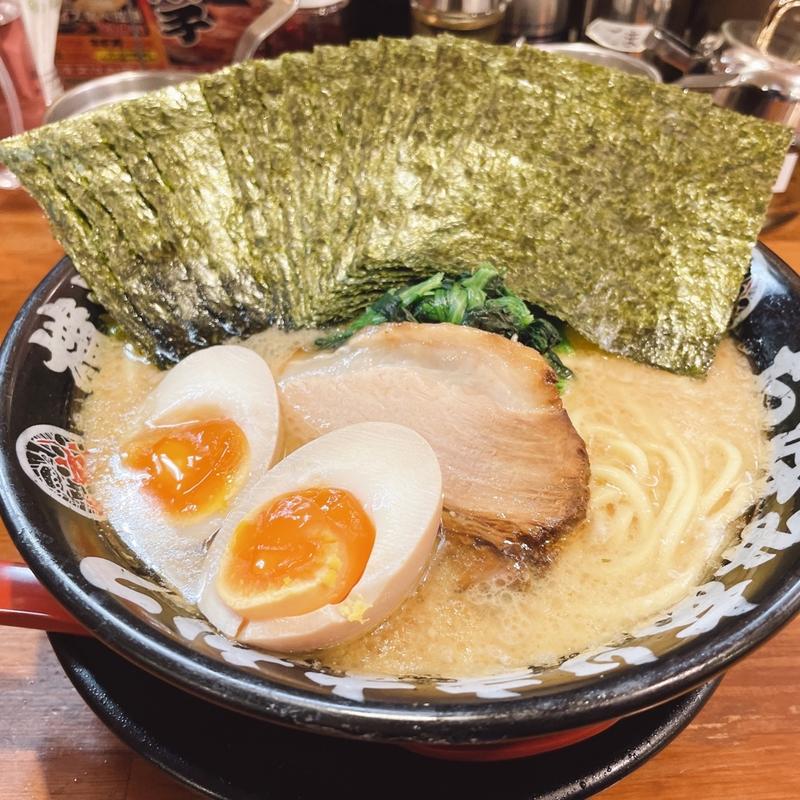 ダブル海苔ラーメン(横濱家系らぁめん 辻田家 石橋店)