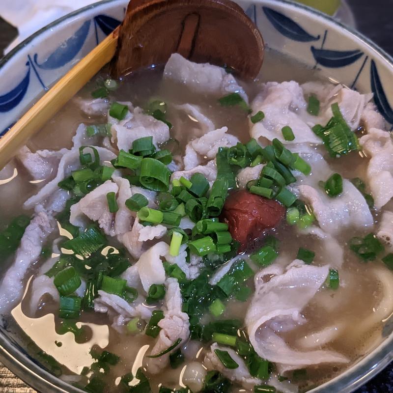 梅豚うどん(うどん茶屋 嵯峨野(さがの))