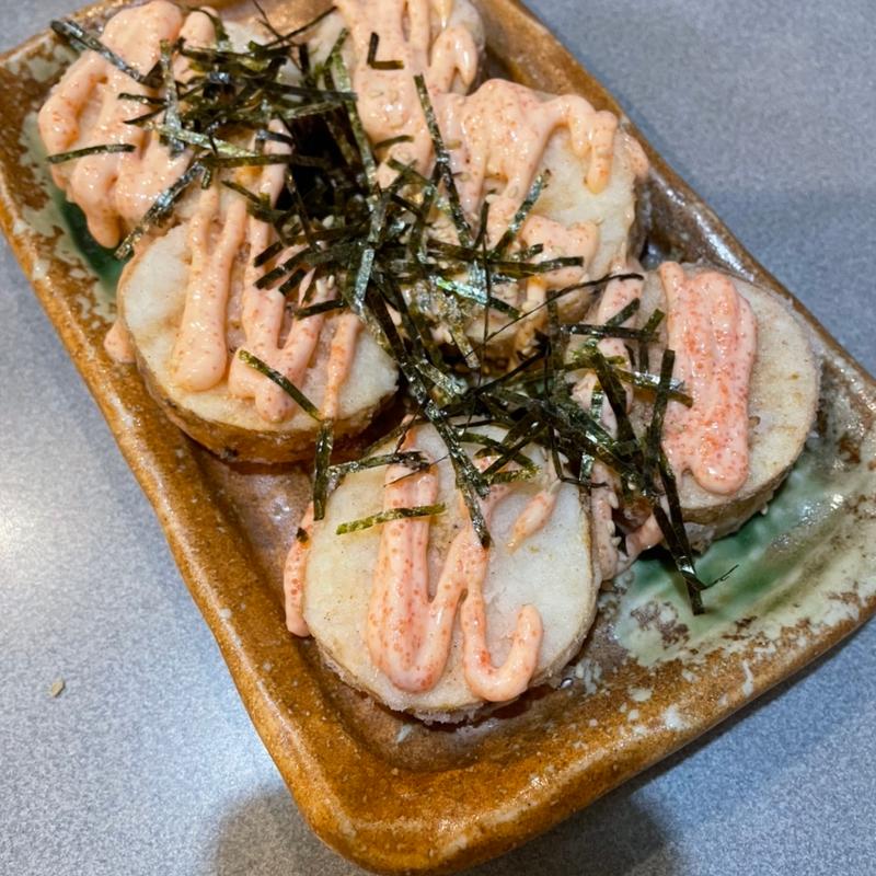 山芋フライの明太マヨ(炭火串焼きこっこ屋 大須店)