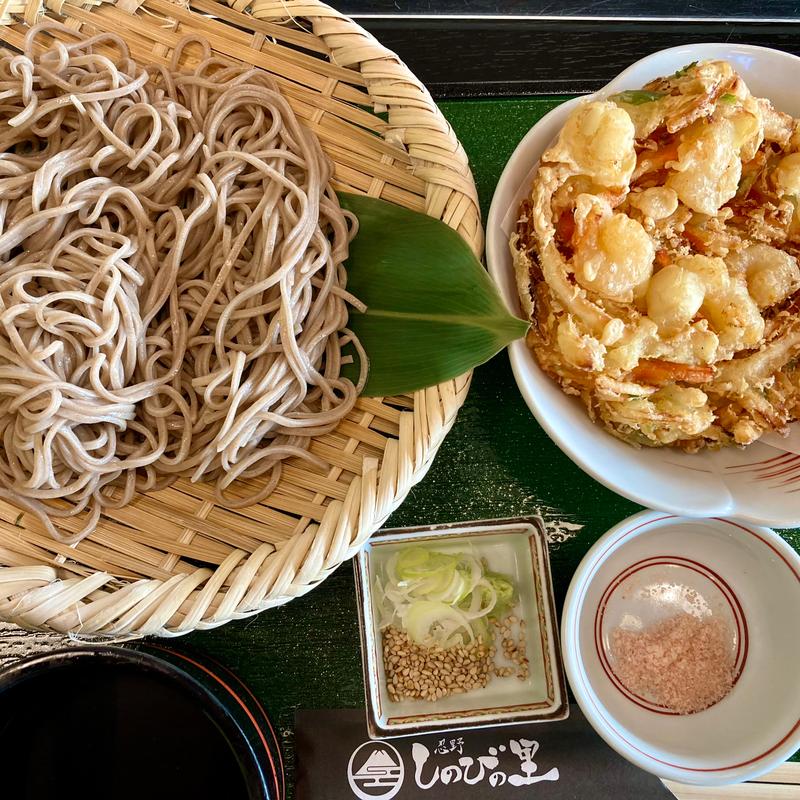 海鮮かき揚げそば(食事処 雪月風花)