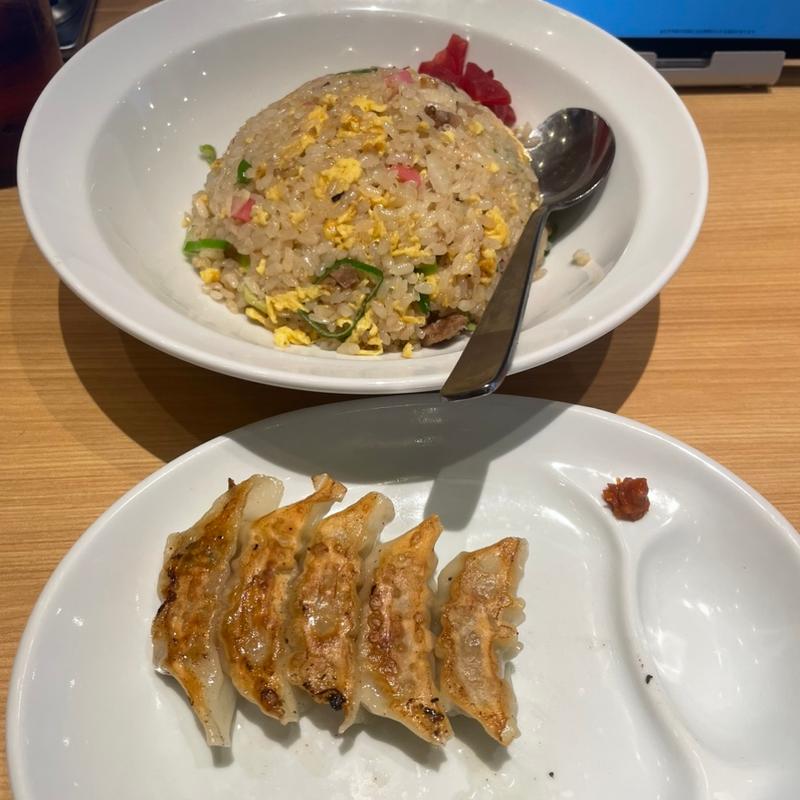 博多チャーハン、博多一口餃子(一風堂 ゆめモール西条店)