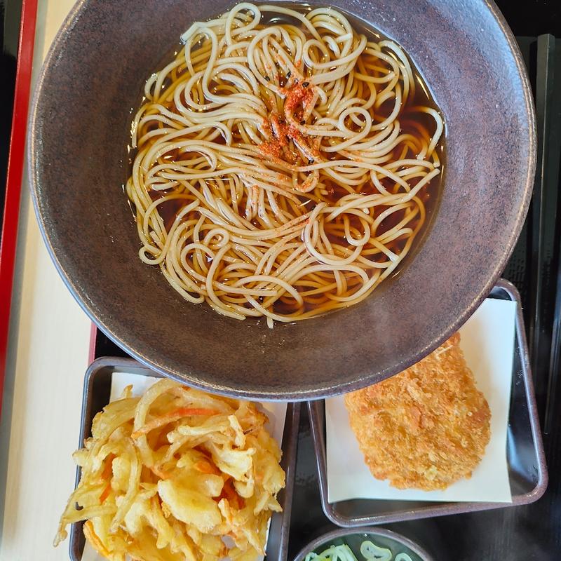 かき揚げそは(ゆで太郎 新川6条店)