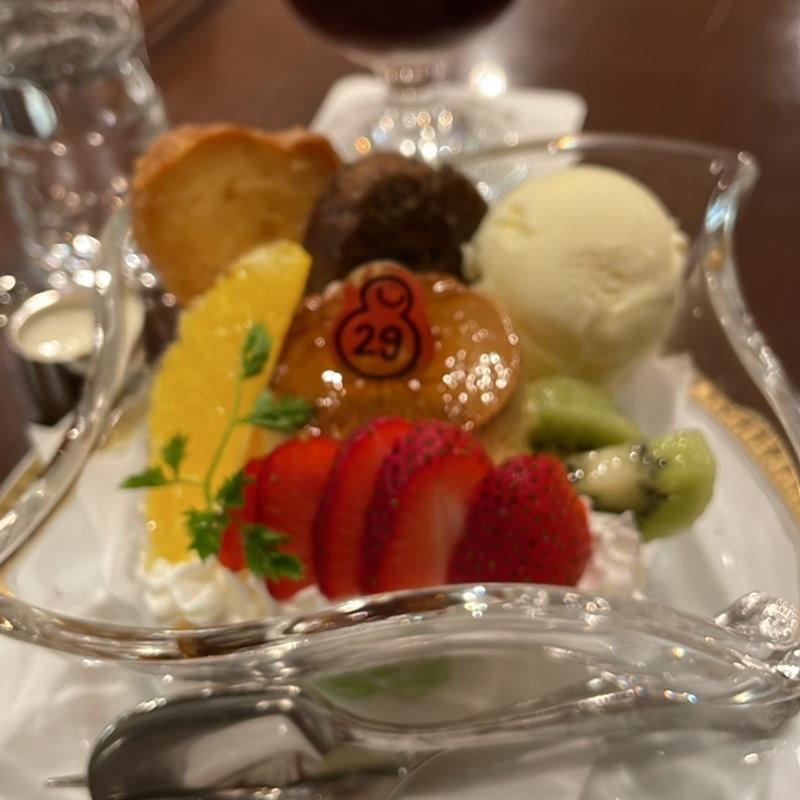 プリンアラモード(丸福珈琲店 東急百貨店・渋谷本店)