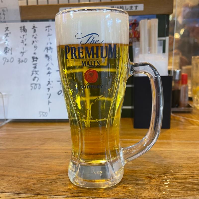 神泡のザ・プレミアムモルツ(太陽ホエール 野毛本店)
