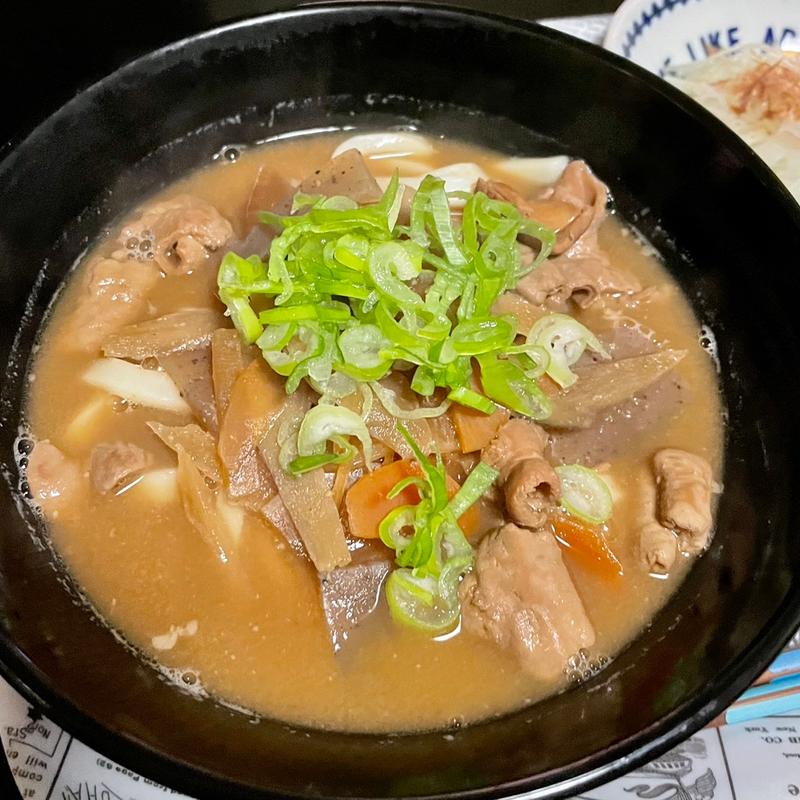 もつ煮うどん👍(ベルクス 東墨田店)
