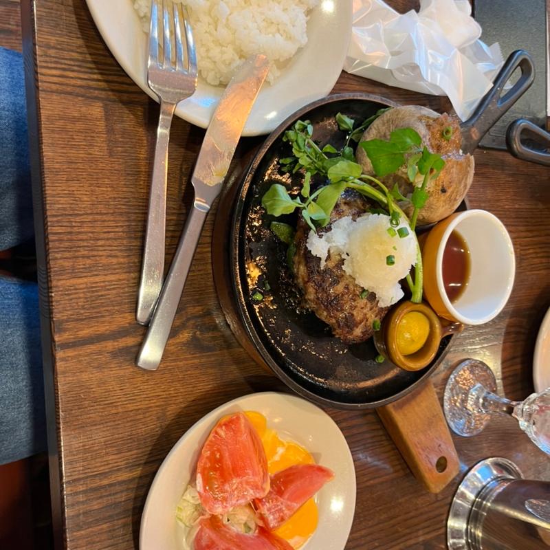 ランチ和風ハンバーグセット(つばめグリル ルミネ横浜店)