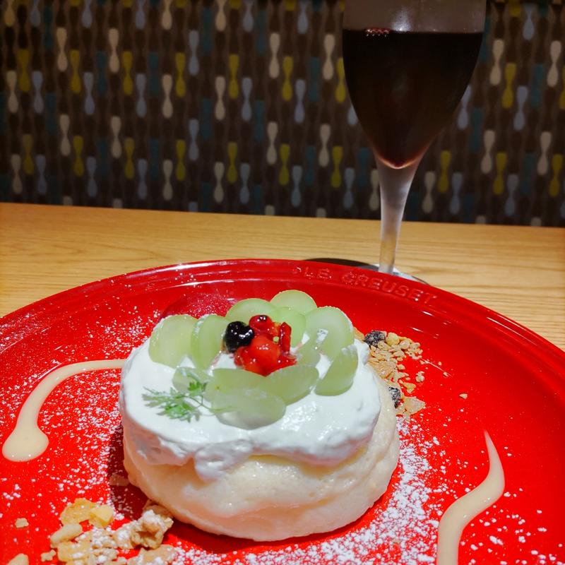 シャインマスカットパンケーキ(むさしの森珈琲)