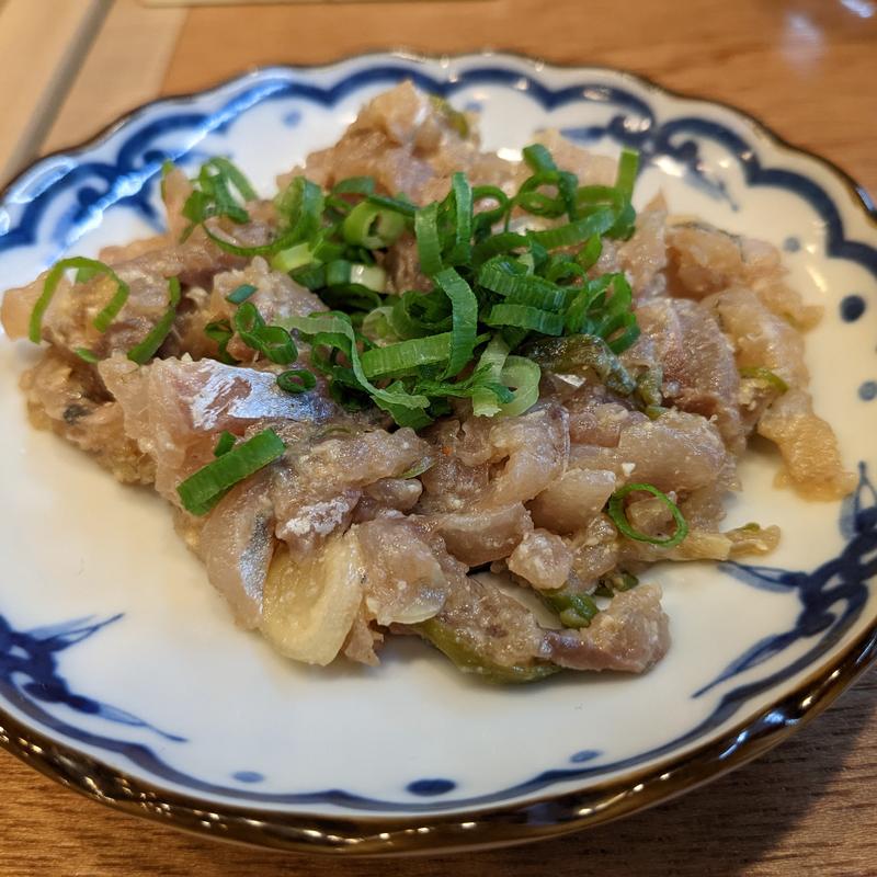 本日のなめろう(釣宿酒場マヅメ 野毛本店)