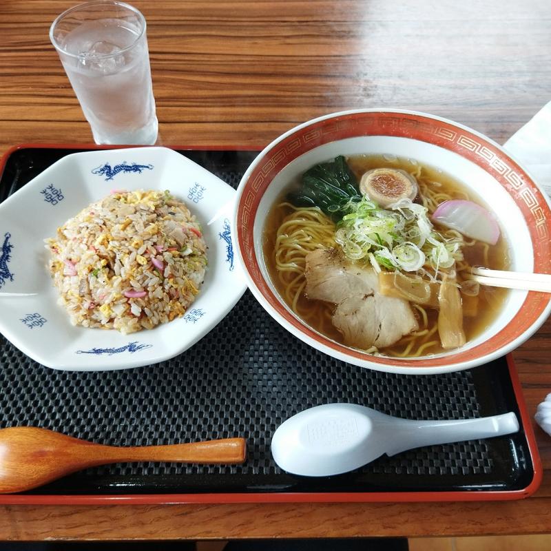 ランチセット　炒飯(小)+元ラーメン(中華食堂　元)