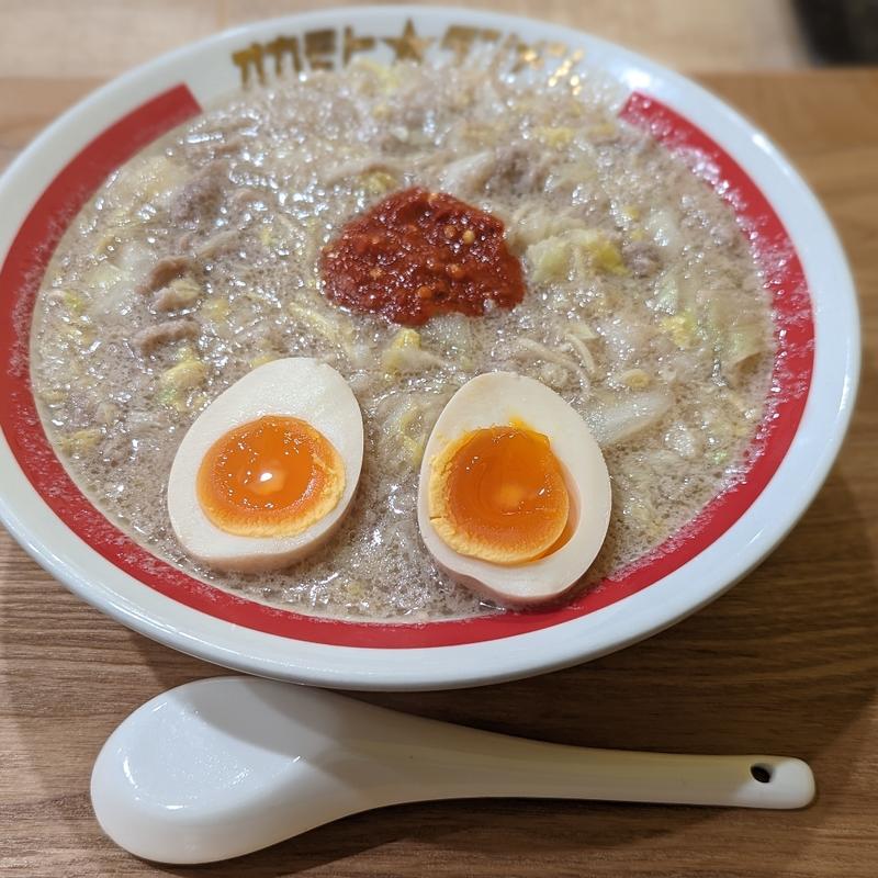 煮玉子タンメン(オカモト★タンメン。 横浜青木橋店)