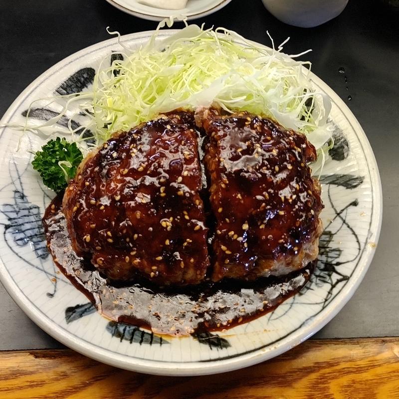ミンチ生姜焼き定食ごま入り(とんかつ 五郎十 （ごろうじゅ）)