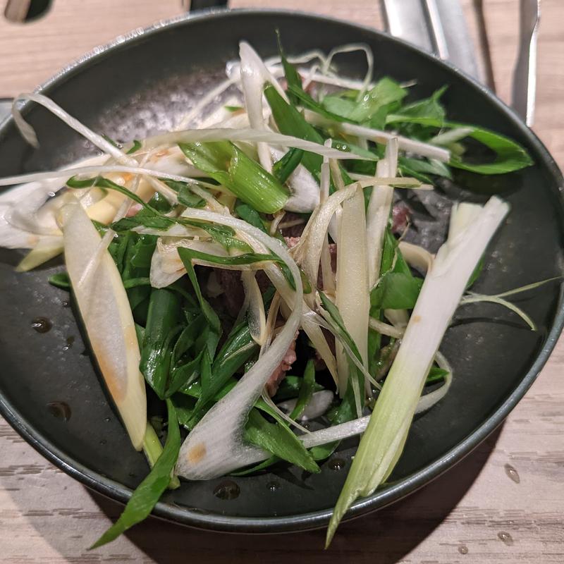 ねぎタンぽん酢(神田 タンだけ)