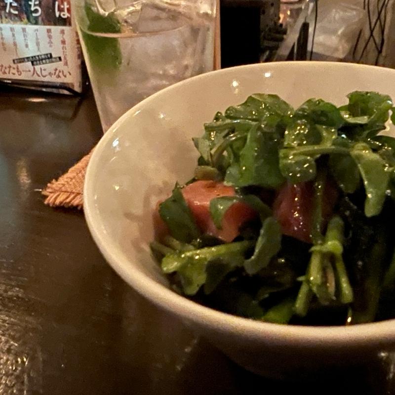 サーモンとクレソン(Low Alcoholic Cafe MARUKU)