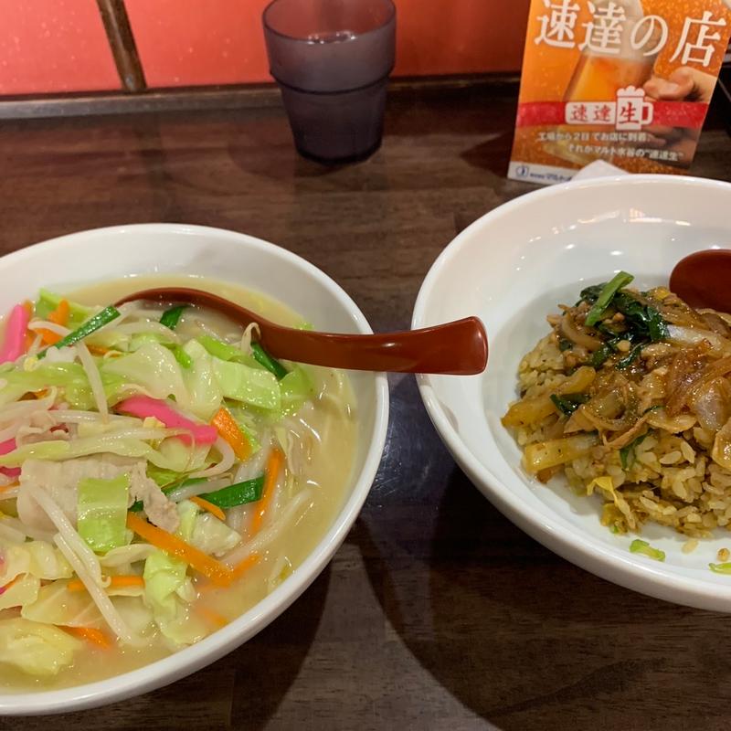 チャンポン＋チャーハン小盛(圓家 高山店)