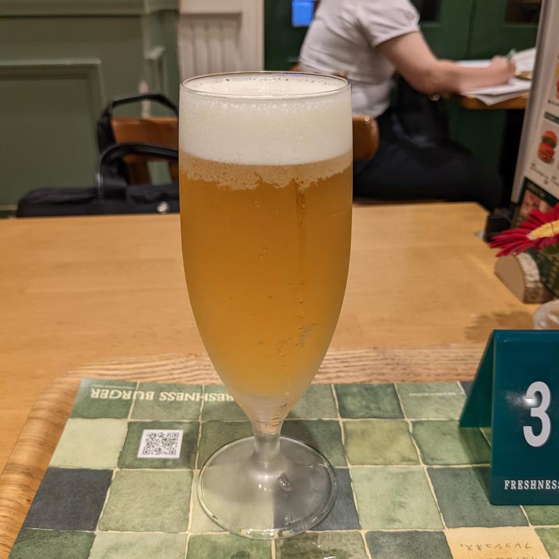 生ビール(フレッシュネスバーガー曙橋)