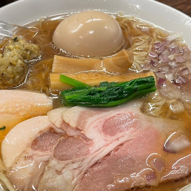 特製貝出汁醤油そば(大盛り)(貝出汁中華そば竹祥)