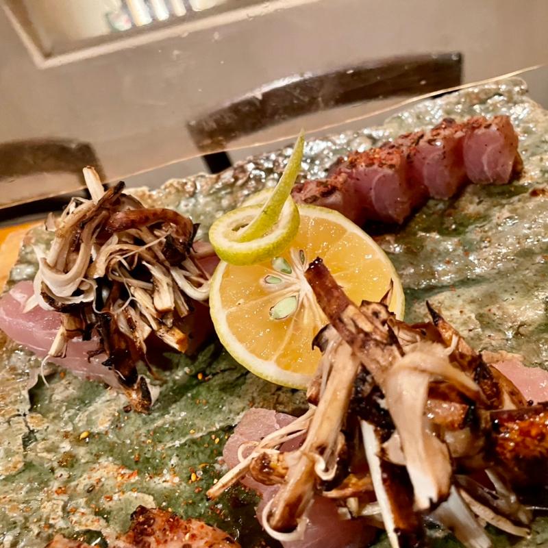 熟成白皮カジキ 焼き松茸のせ(たくまんま)