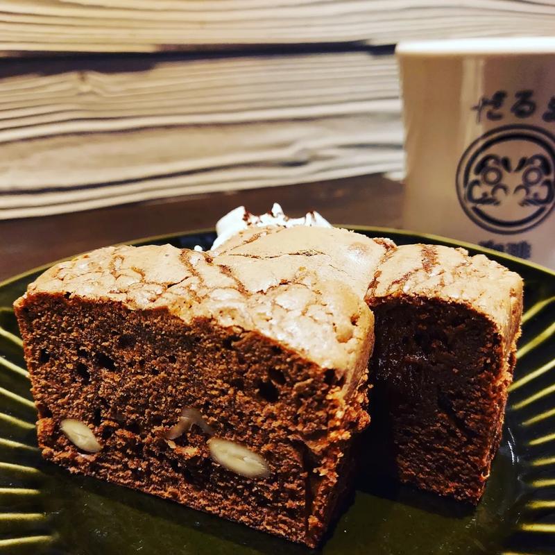 濃厚チョコブラウニー(だるま珈琲)