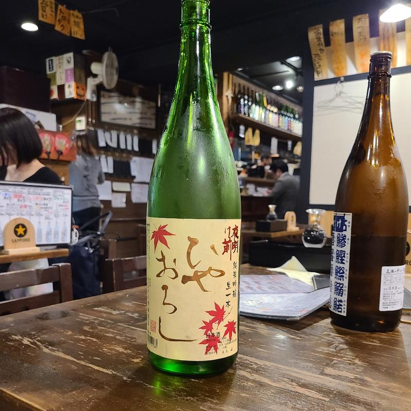 長野「夜明け前 ひやおろし 純米吟醸 生一本」(魚肴 青天上 )