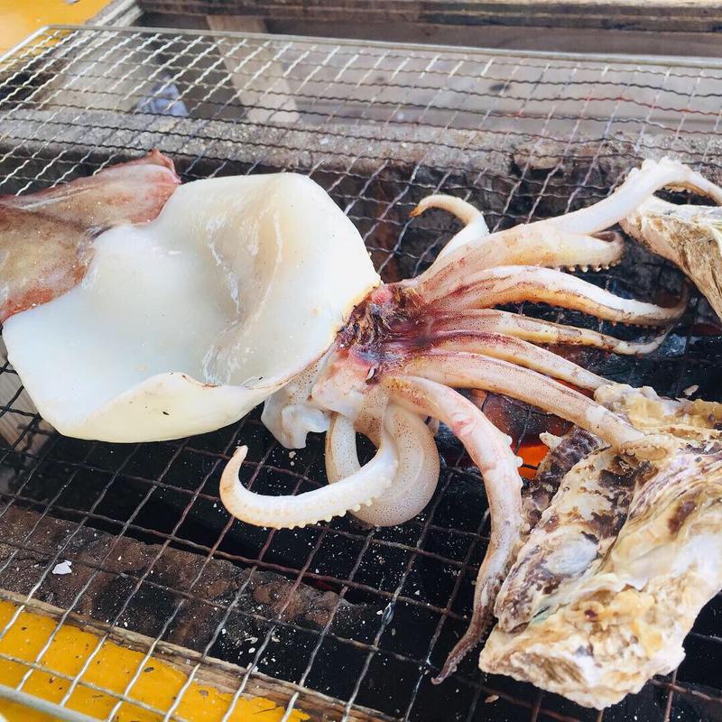 イカ一夜干し(マルモ水産 海上かき小屋)