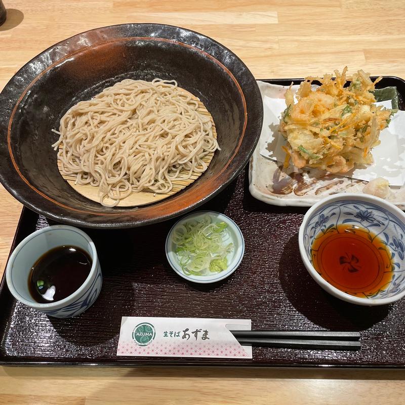 かき揚げ天盛り(生そば あずま 立川店)
