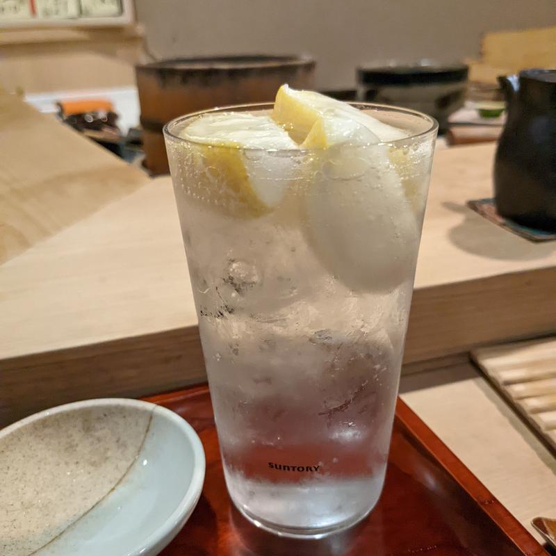 レモンサワー(鮨 波づき)