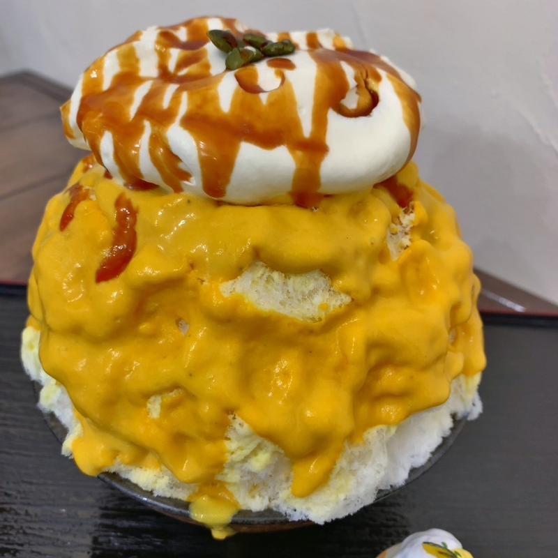 おいしいかぼちゃの氷(天然かき氷 氷の音)