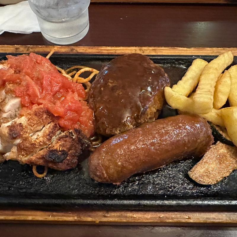 チキングリル&ハンバーグBランチ(明日香 飾磨西店)