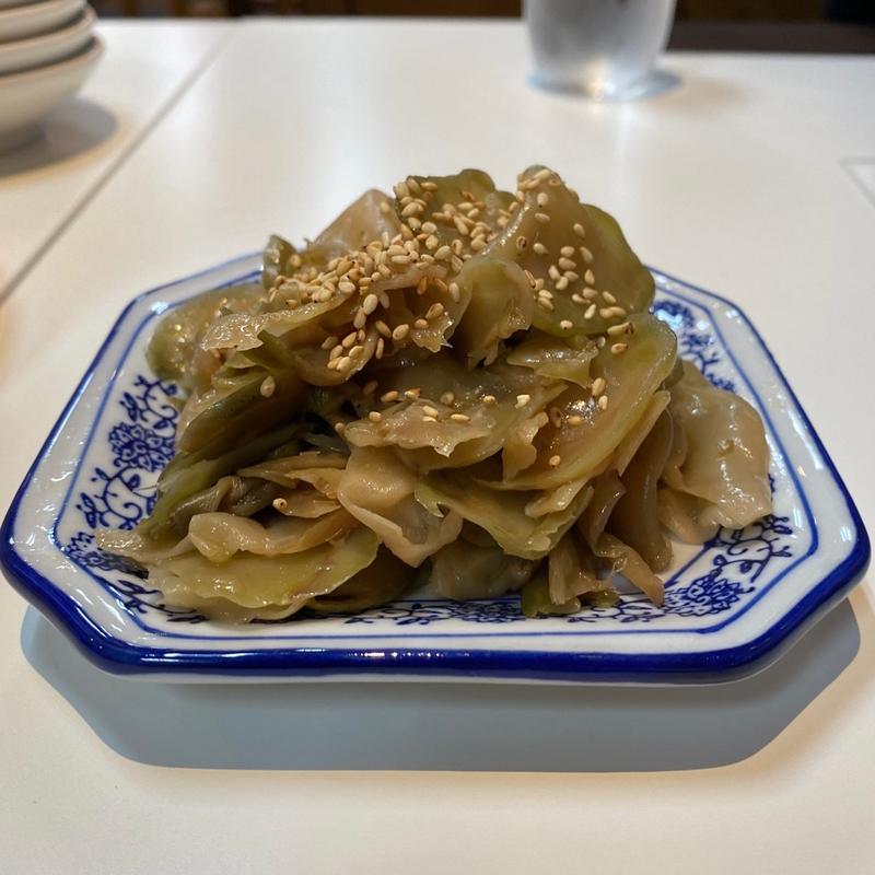 お通し(ザーサイ)(餃子ニュー 岐阜)