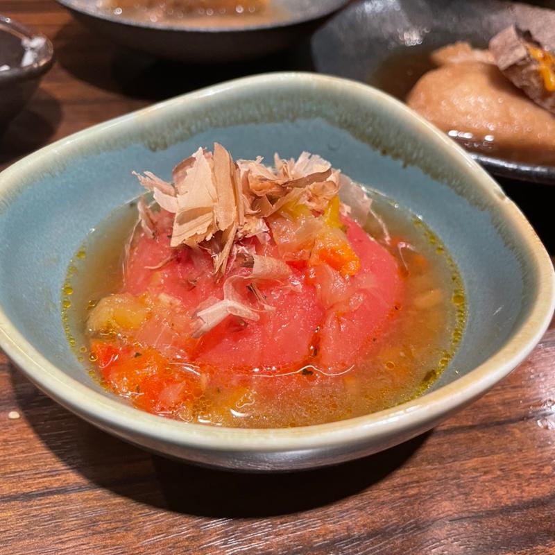 トマト(ミネストローネ)(焼き鳥とワイン＋ビストロおでん 3B)