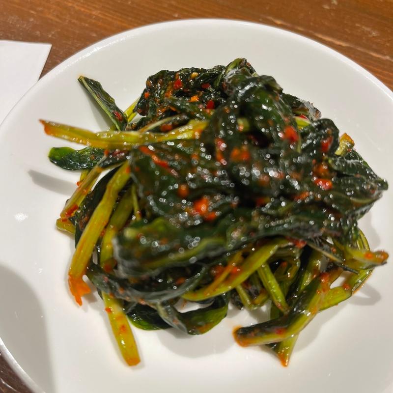 みぶ菜のキムチ(焼肉バルなんだいもん)