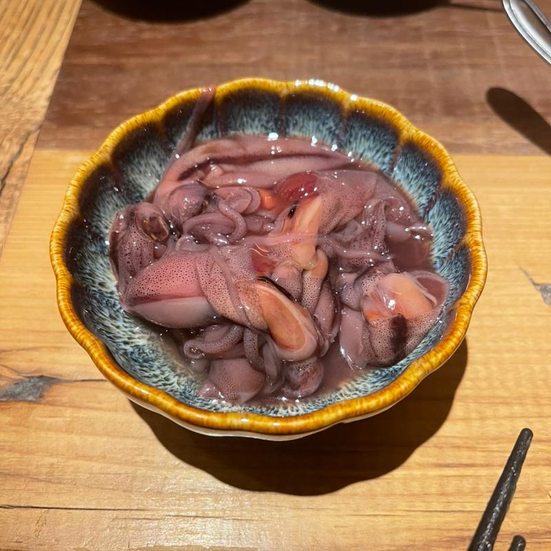 ほたるいかの沖漬け(旬鮮酒場 NOBU)