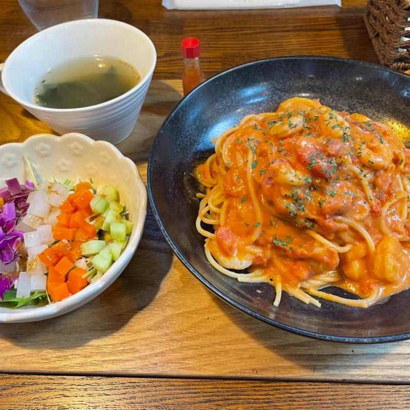 エビクリームパスタ(caf’e ソラリコット)