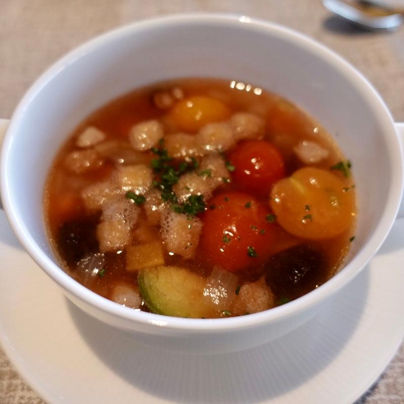 本日のスープ(THE HIRAMATSU 軽井沢 御代田)