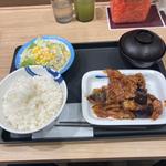 豚と茄子の辛味噌炒め定食(松屋 横浜西口店)