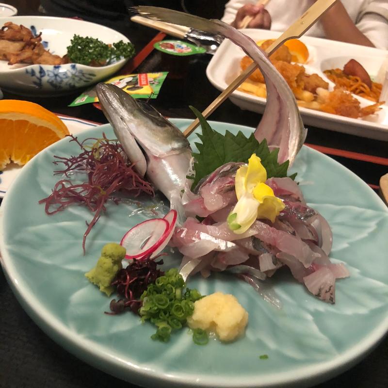 鯵の刺身(魚荘 （うおそう）)