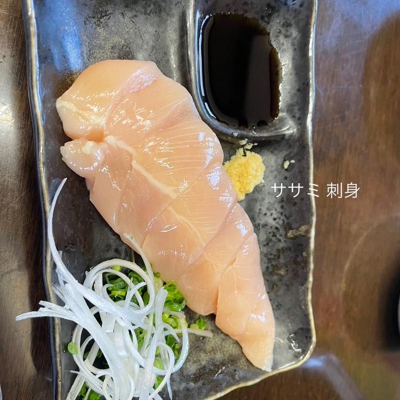 ささみ刺し身(あみ焼き 鶏料理 のぼやん 松阪田村店)