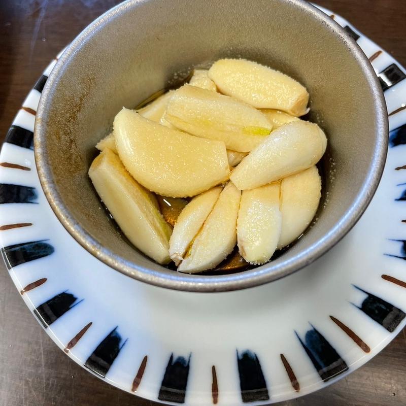 ニンニクのホイル焼き(あみ焼き 鶏料理 のぼやん 松阪田村店)