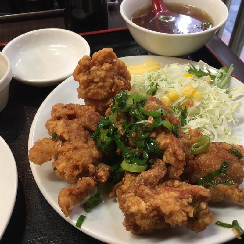 鶏のからあげ定食(大洋軒福島店)