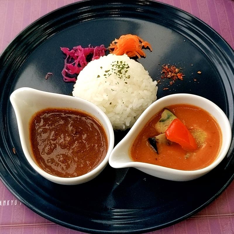 ベジタブルバターカレー＆スパイスカレー  2種の味わい(ナイト＆デイ （ナイトアンドデイ）)