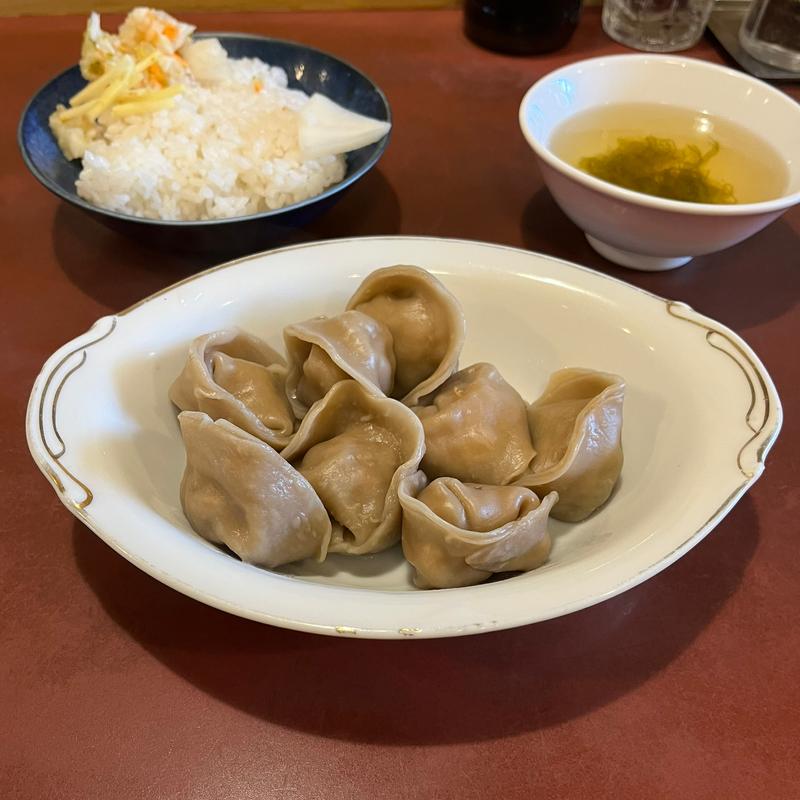 水餃子定食(按田餃子 代々木上原店)